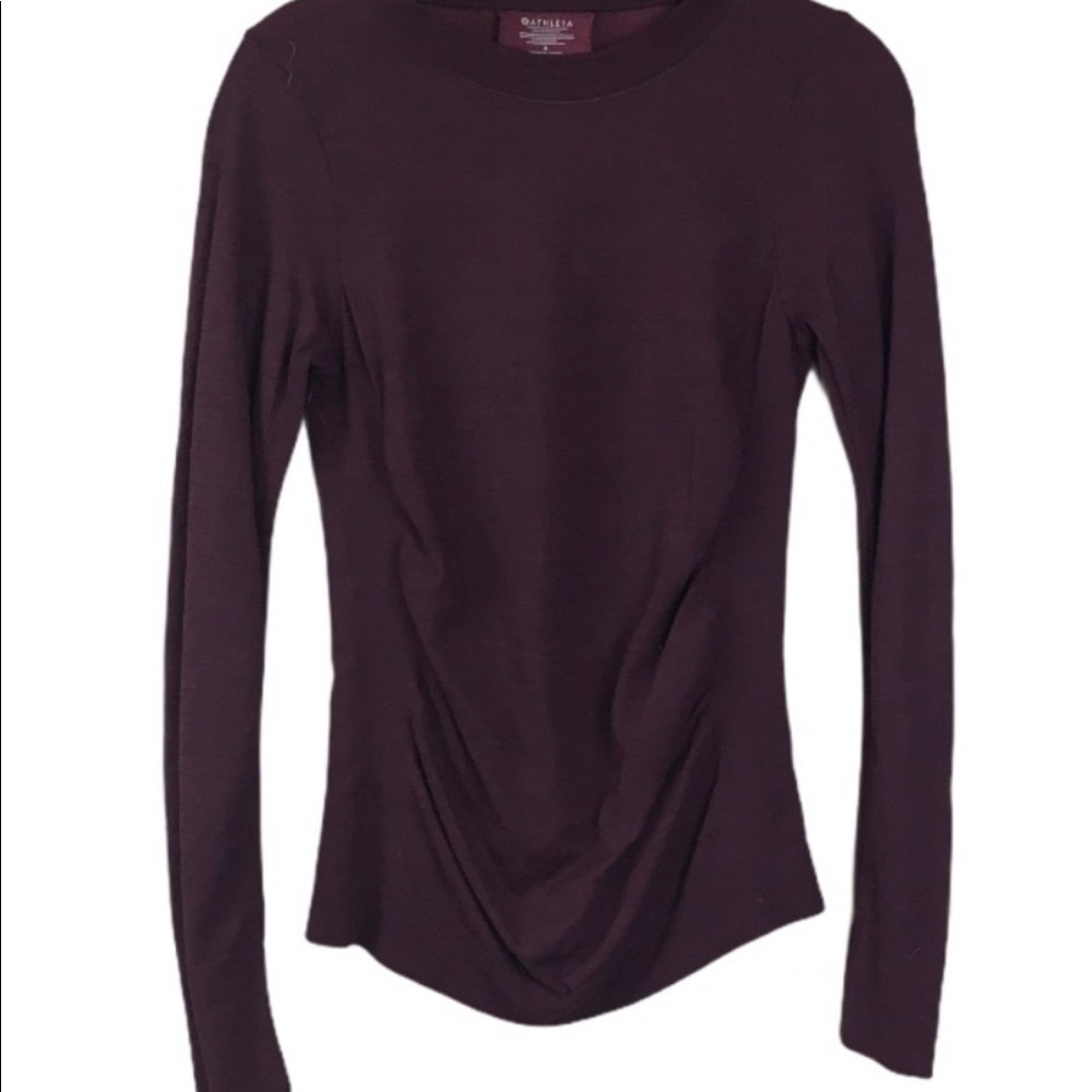 Athleta long sleeve dark forest purple - new